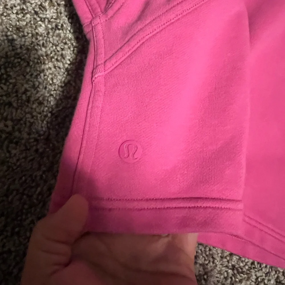 lululemon athletica Cropped Hoodie in Bright Pink Size 10